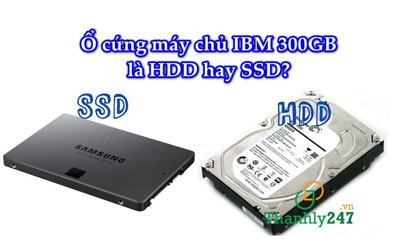 Ổ cứng máy chủ IBM 300GB là HDD hay SSD?