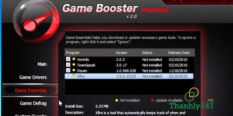 Sử dụng phần mềm hỗ trợ chơi game – Game Booster