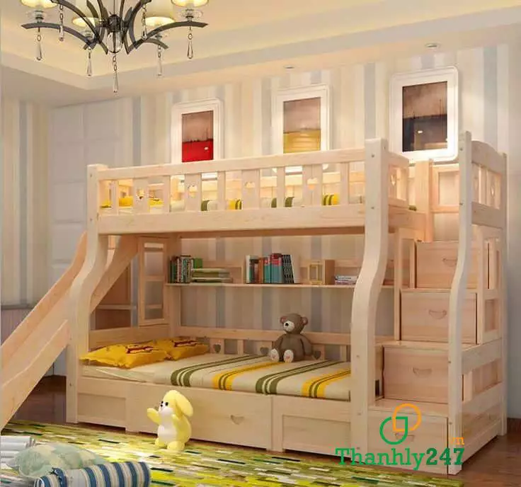 Độ chắc chắn, cứng cáp của giường tầng gỗ và giường tầng sắt