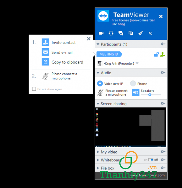 Cách sử dụng TeamViewer Meeting