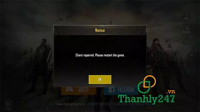 PUBG bị lỗi xám màn hình khi đang chơi game