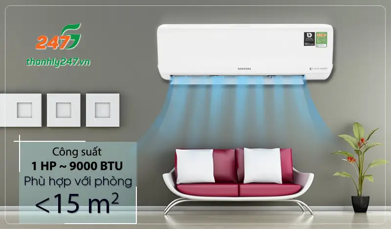 Phân khúc dòng điều hòa 1 chiều 9000BTU phân khúc tầm trung